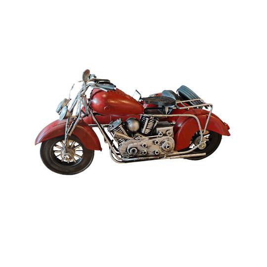 Vintage Motorbike Red